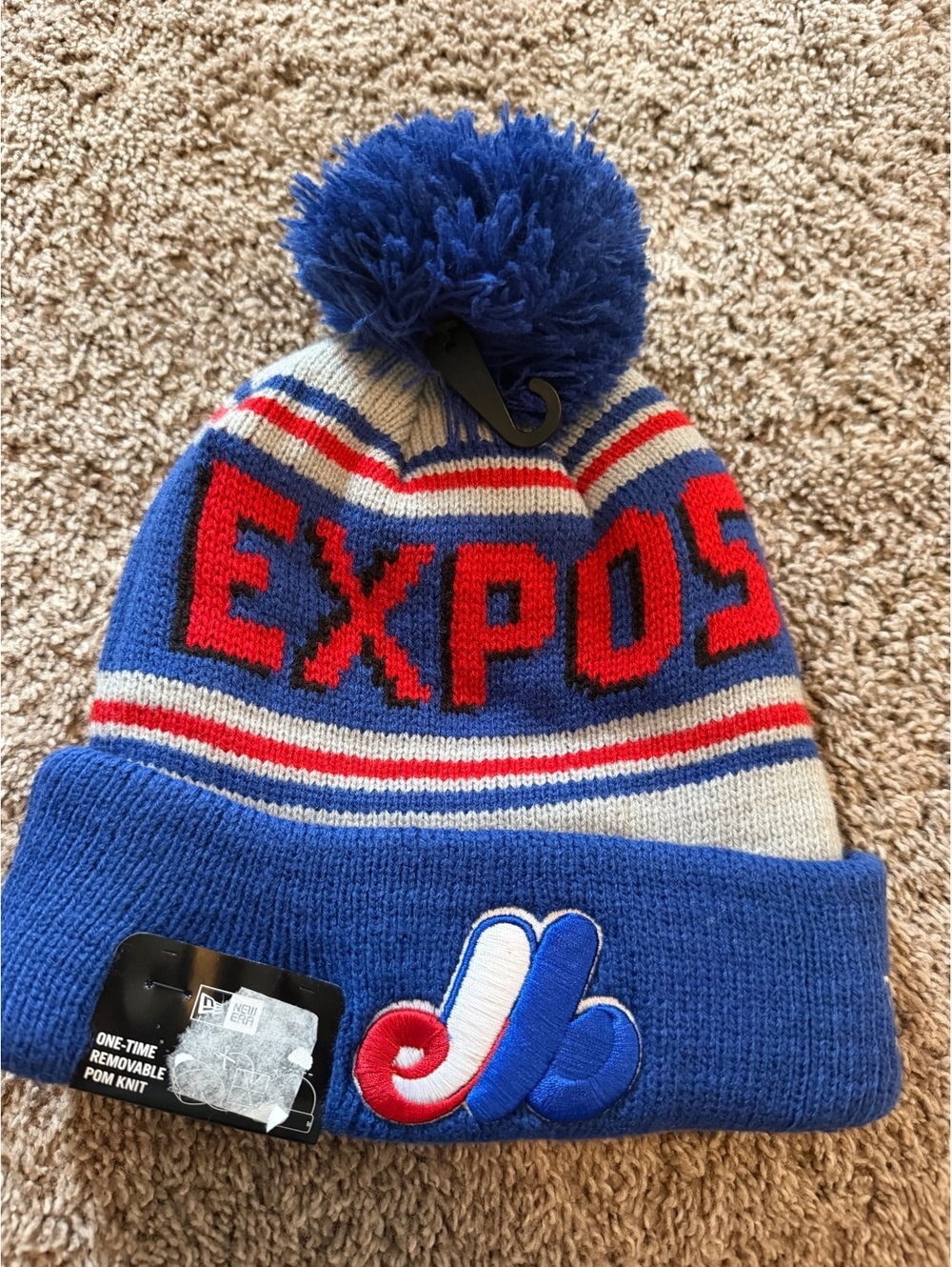 New Era Montreal Expos Pom Pom Beanie Hat